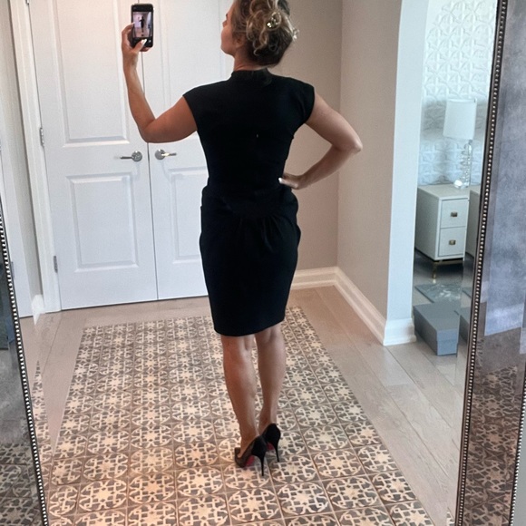 Dar-Ti elegant black dress, knee length, size small - Picture 2 of 12